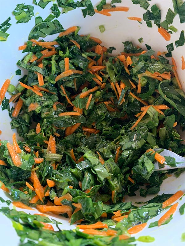 Mezcla las verduras Mezcla las verduras