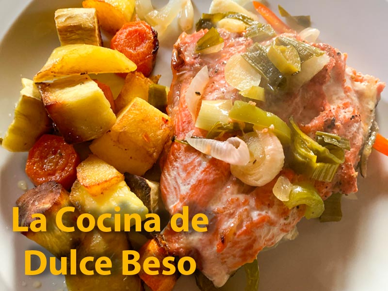 Trucha patagónica al horno